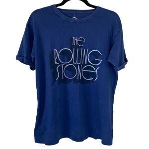 Rolling Stones Graphic Tee Blue Small